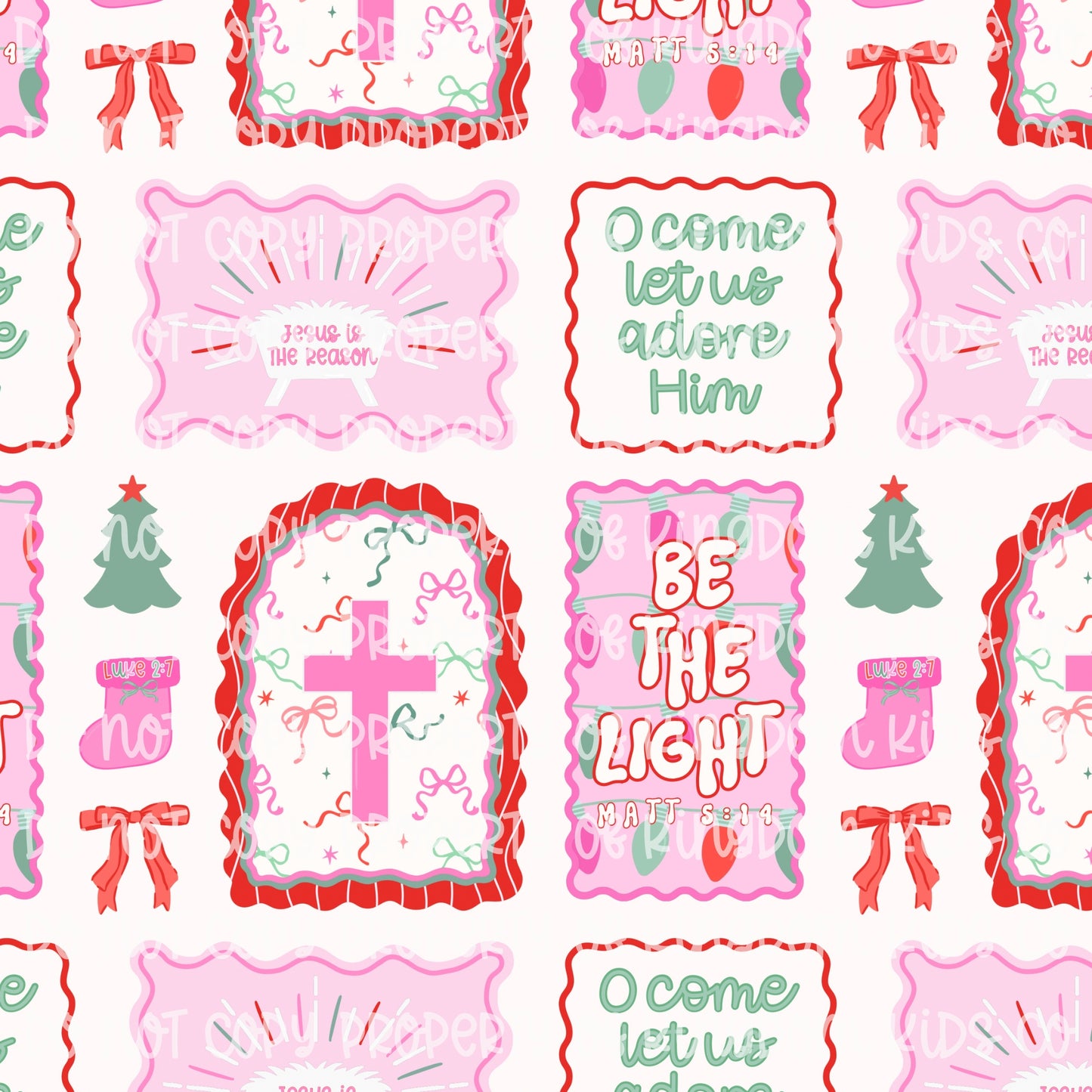 Pink CHRISTmas Frames