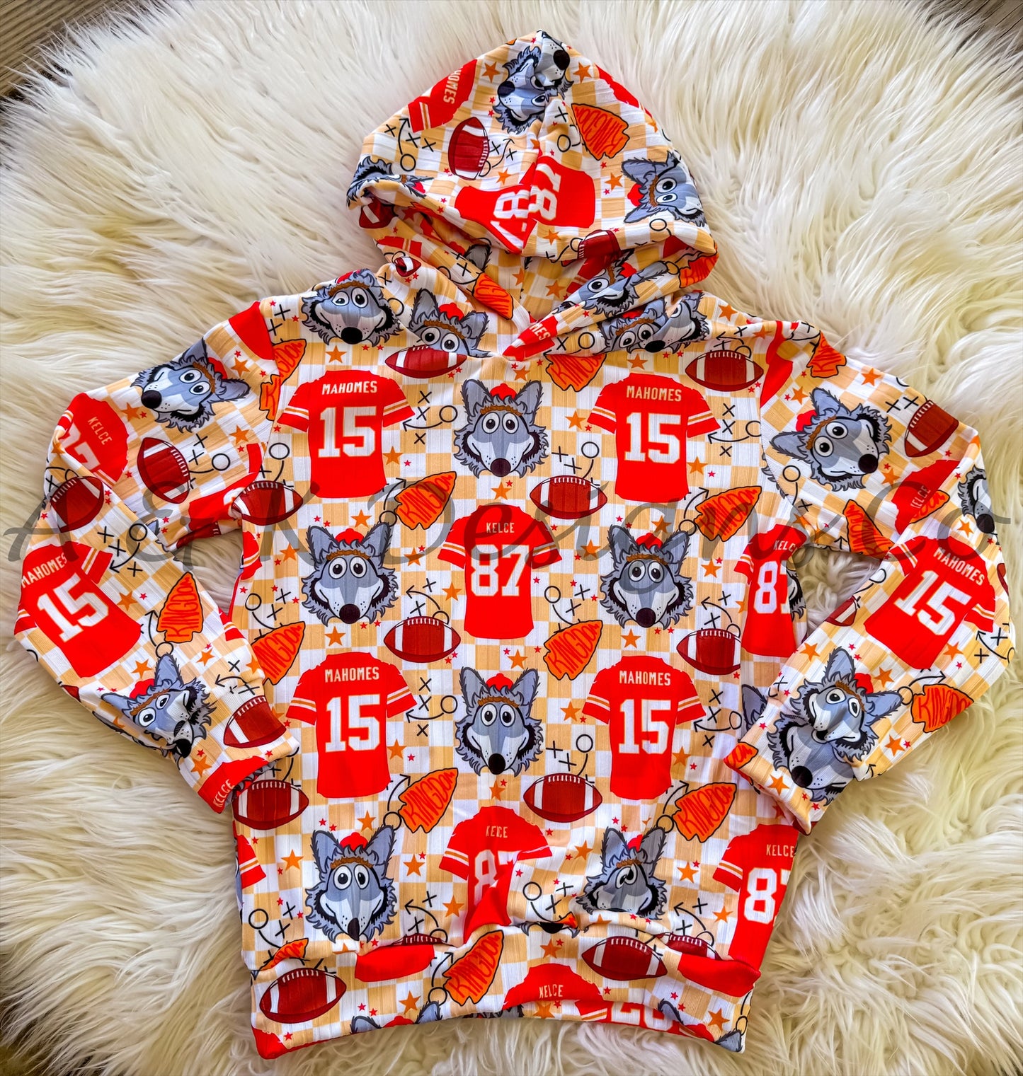 Wolfie Yellow Checkers