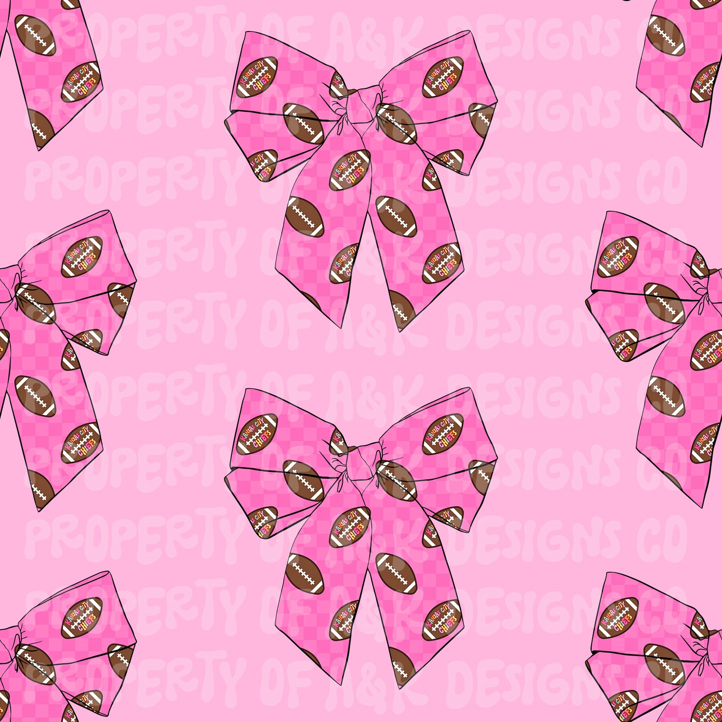 Exclusive Pink Football Coquette Bows 1