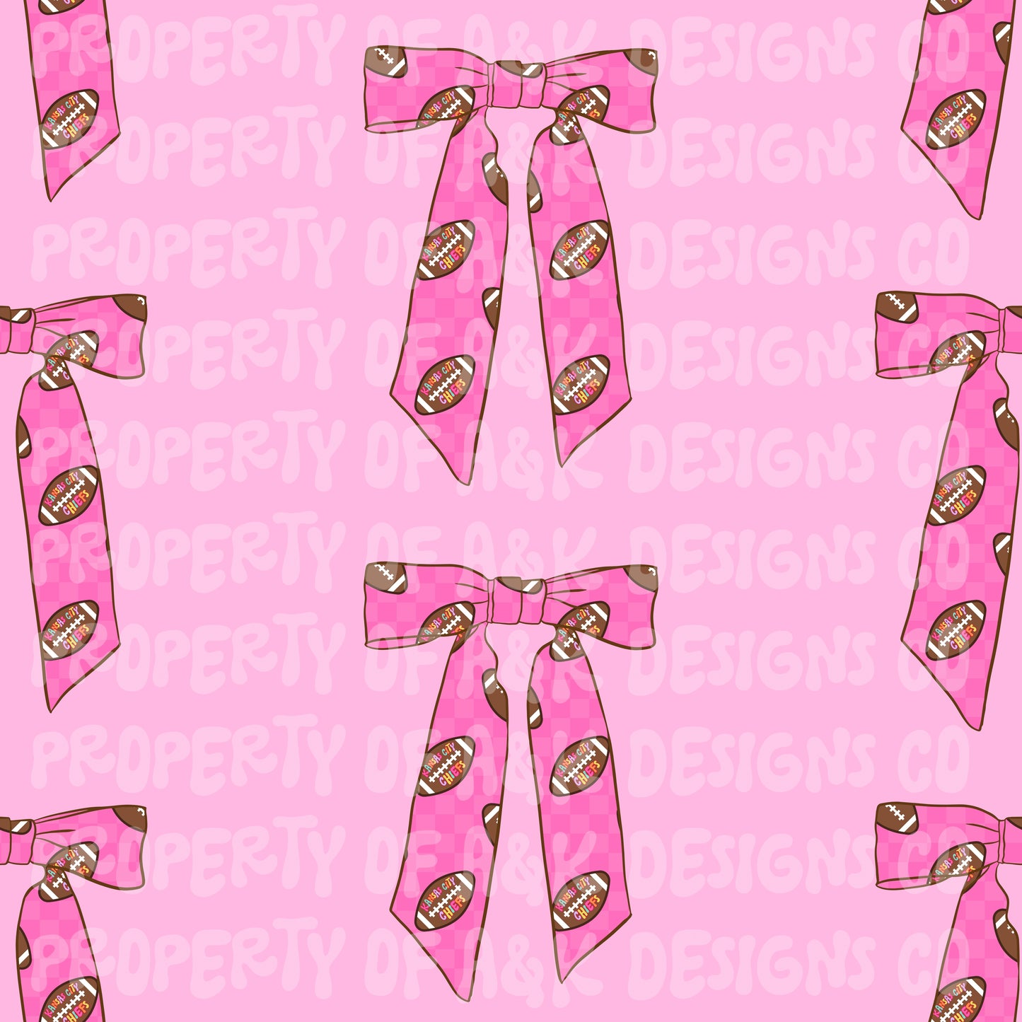 Exclusive Pink Football Coquette Bows 2