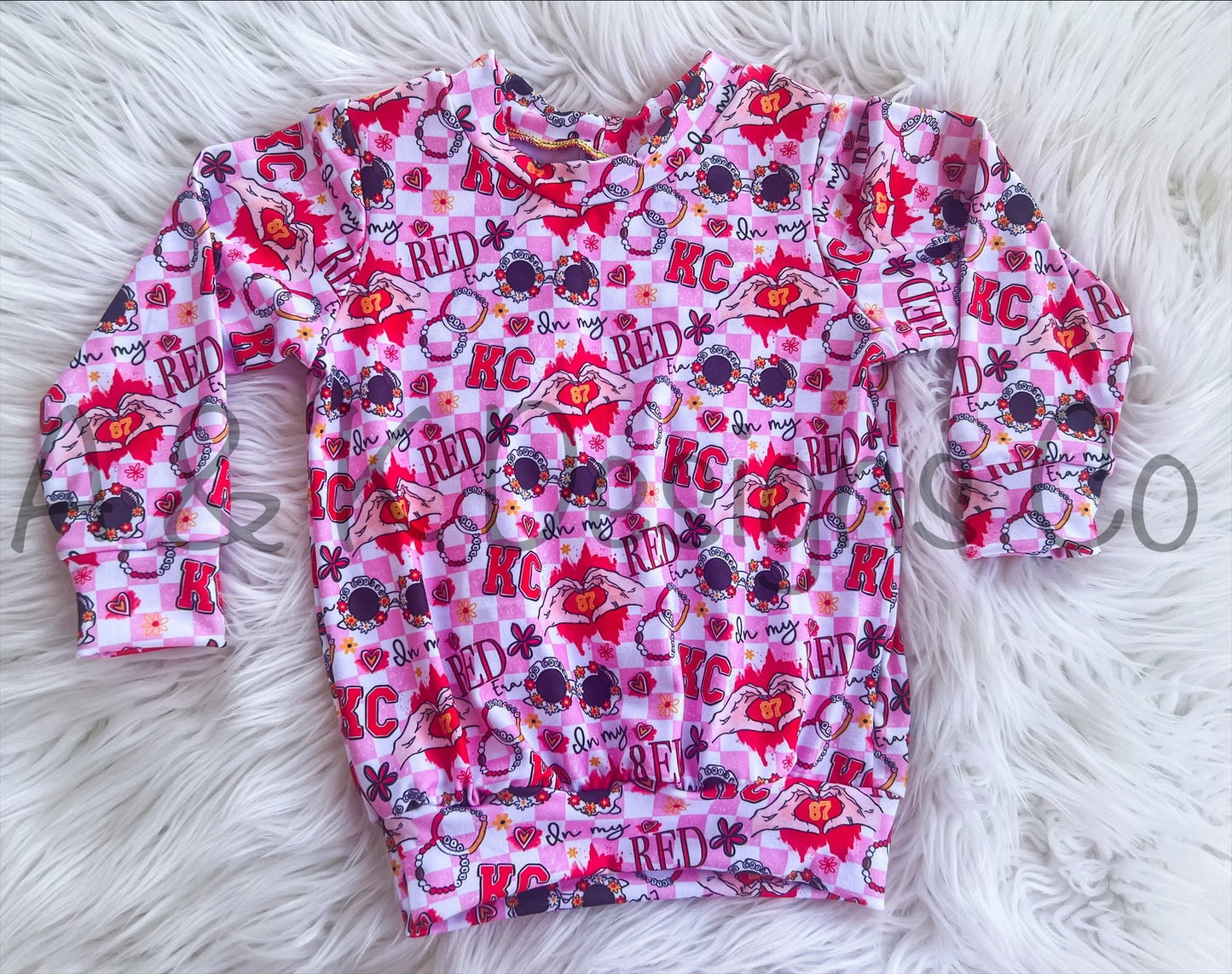 A & K EXCLUSIVE Red Era Pink Checks