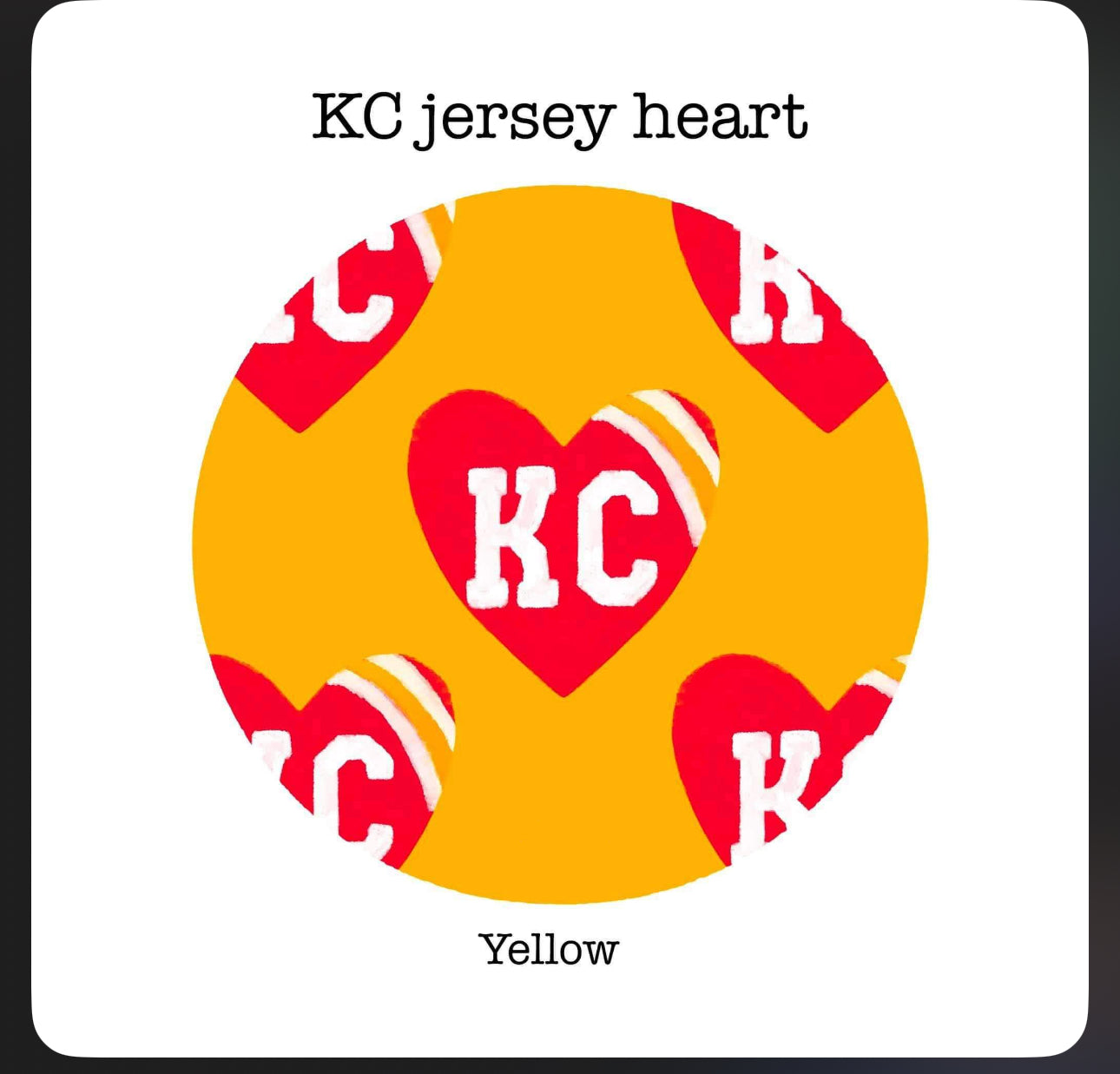 Gold Jersey Hearts