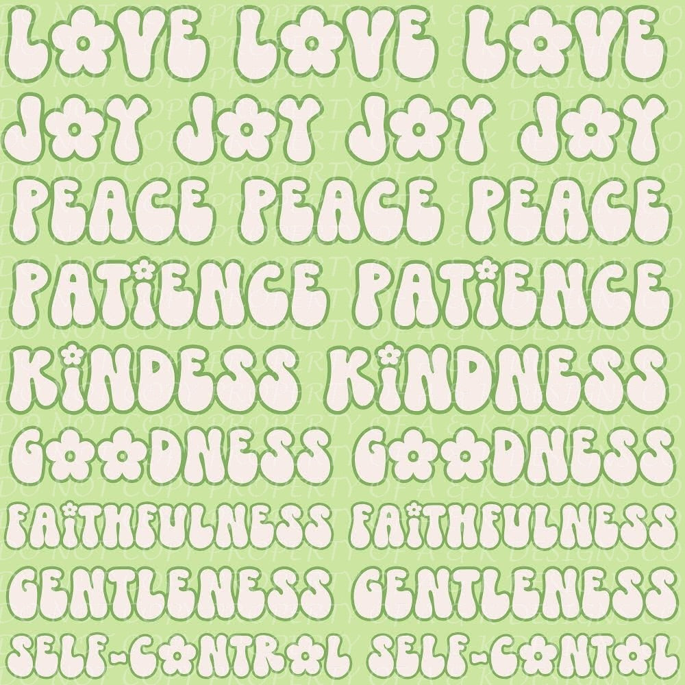 EXCLUSIVE Green Fruit of the Spirit + Coordinate Specify in NOTES