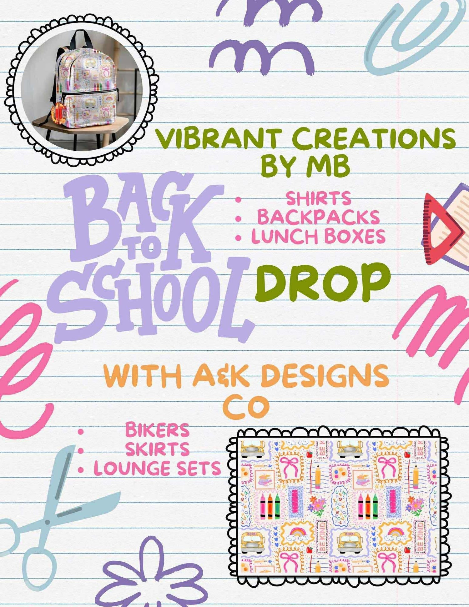Back To School Collab with Vibrant Creations by MB