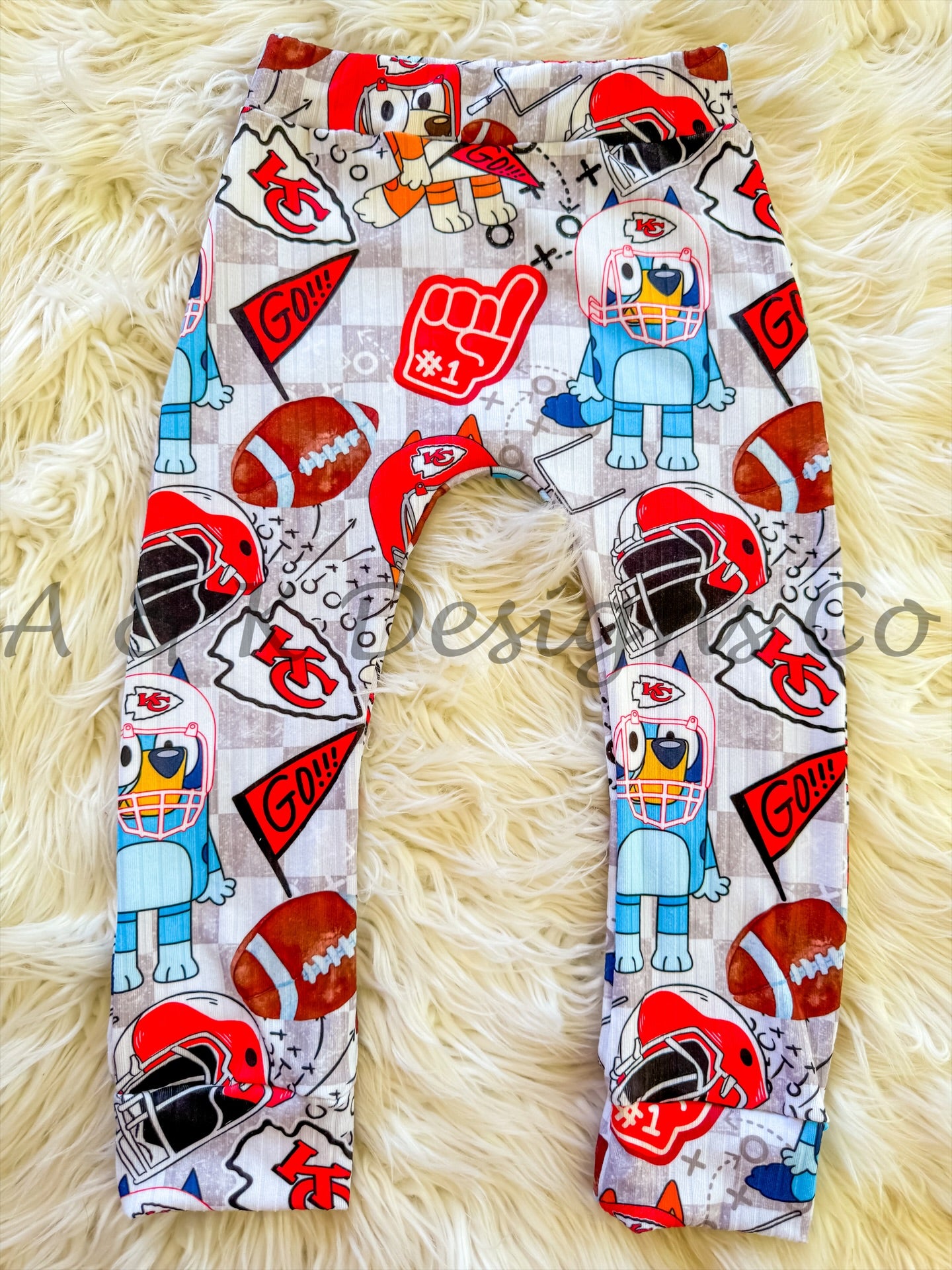 Blue Dog Football Checkers