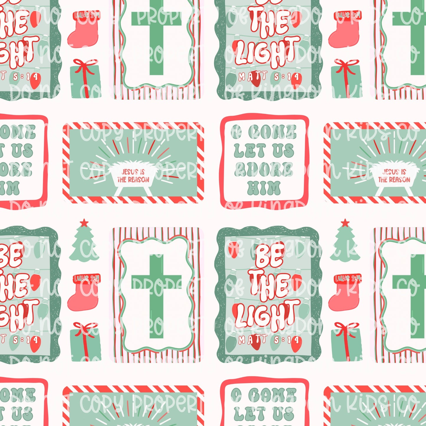 White, Green & Red CHRISTmas Frames