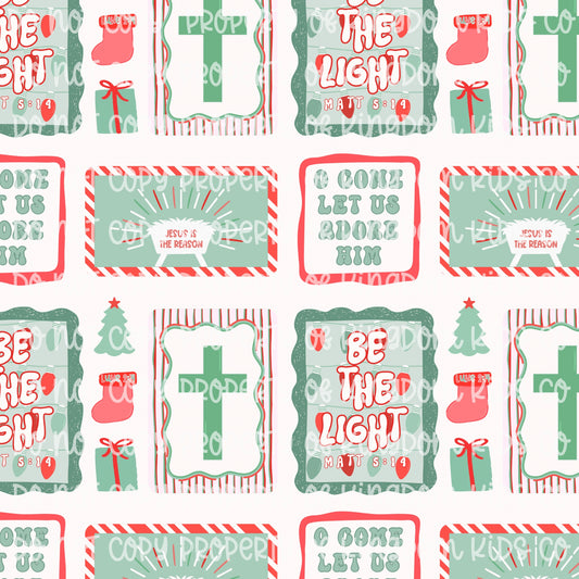 White, Green & Red CHRISTmas Frames
