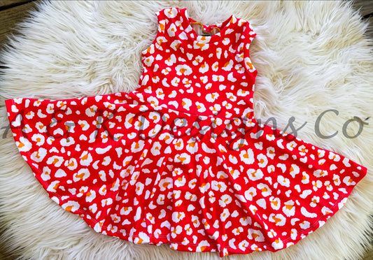 Basics - Red White Cheetah