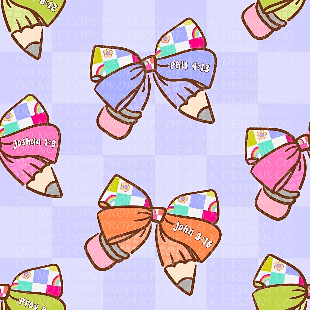 Back To School Bible Bows