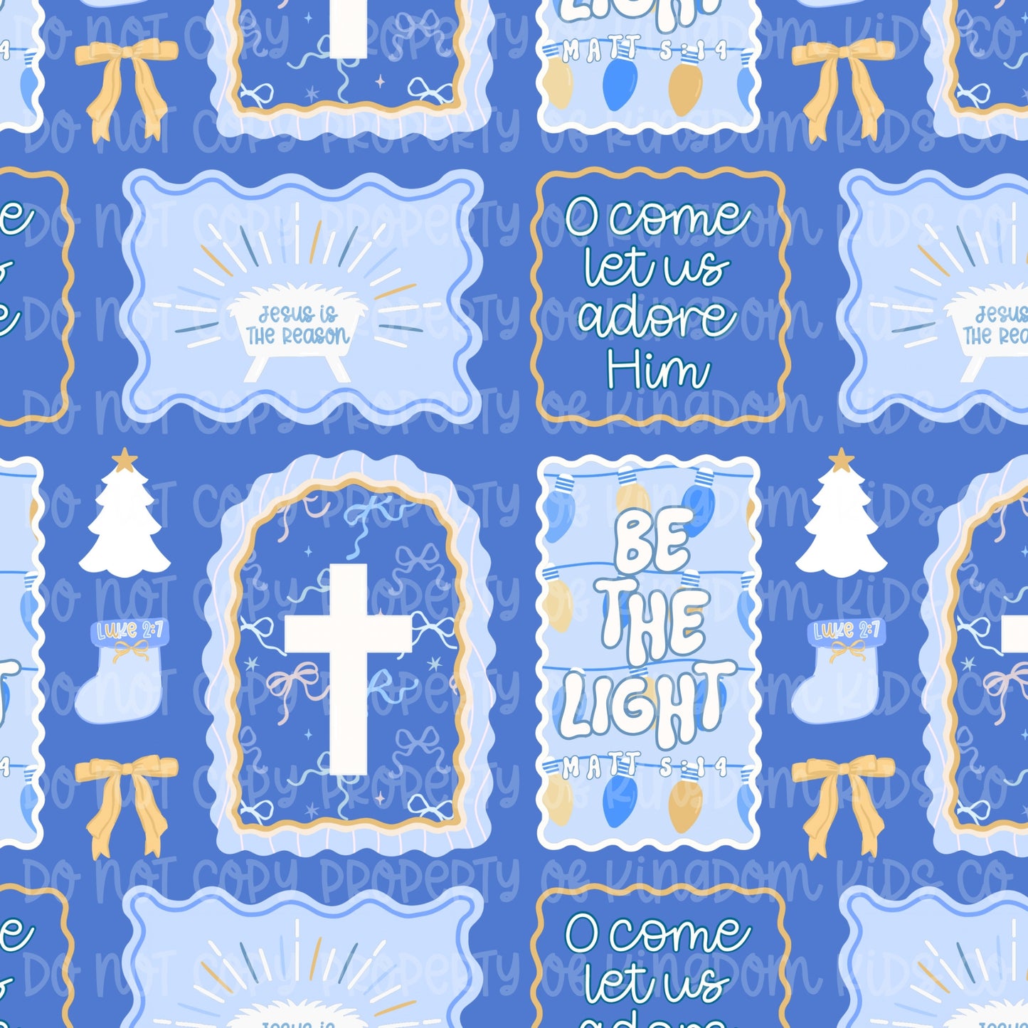 Blue CHRISTmas Frames