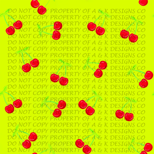Neon Yellow Cherries