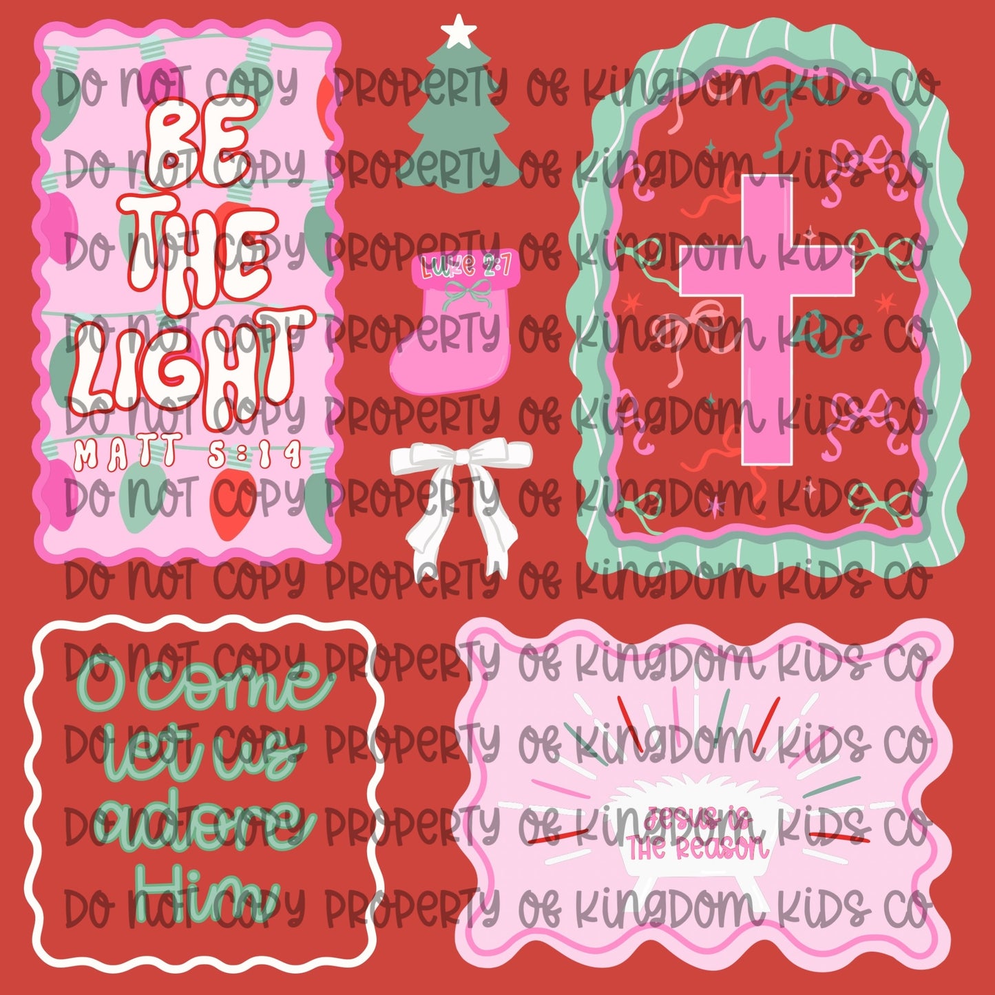 Red & Green CHRISTmas Frames
