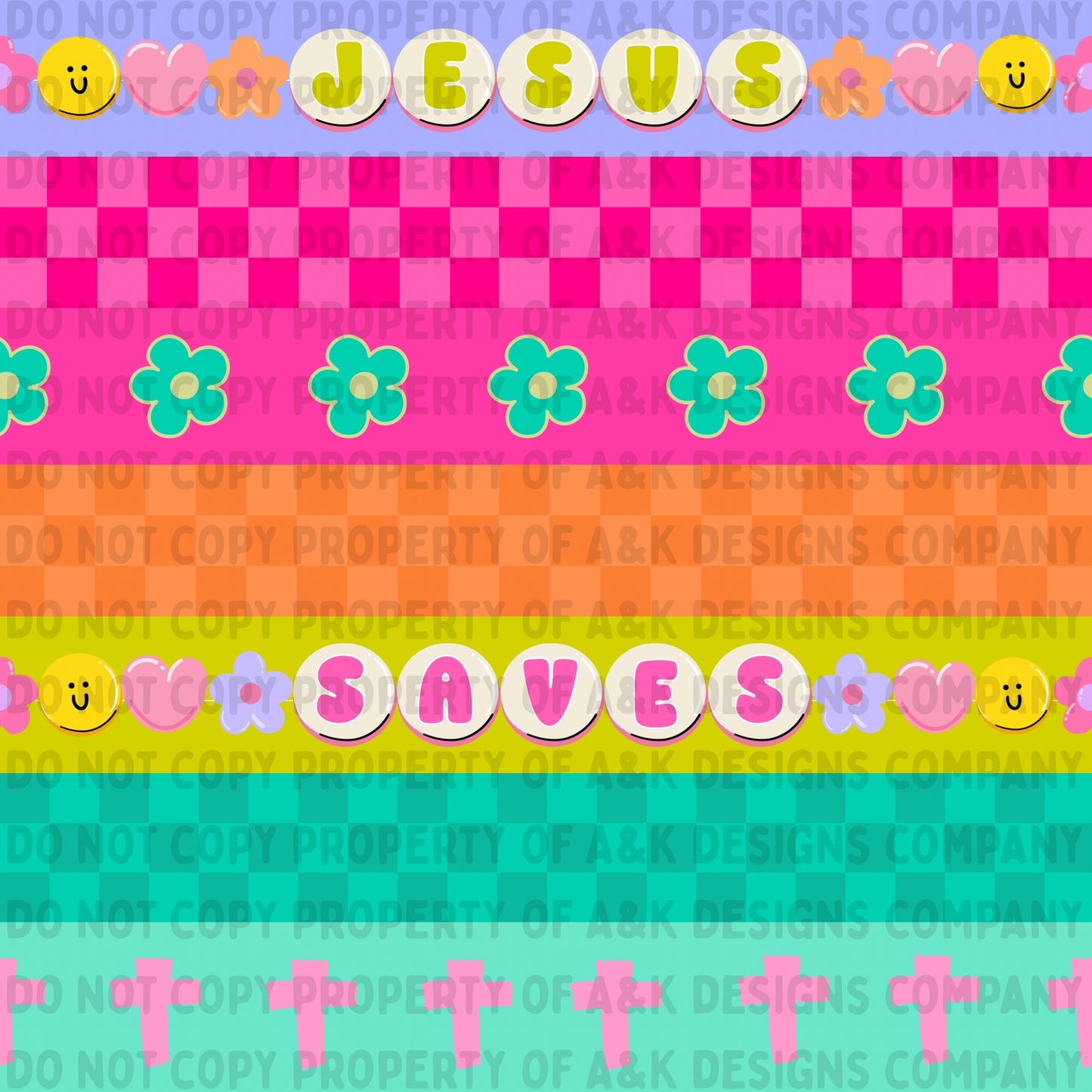 Neon Pink Jesus Stripes
