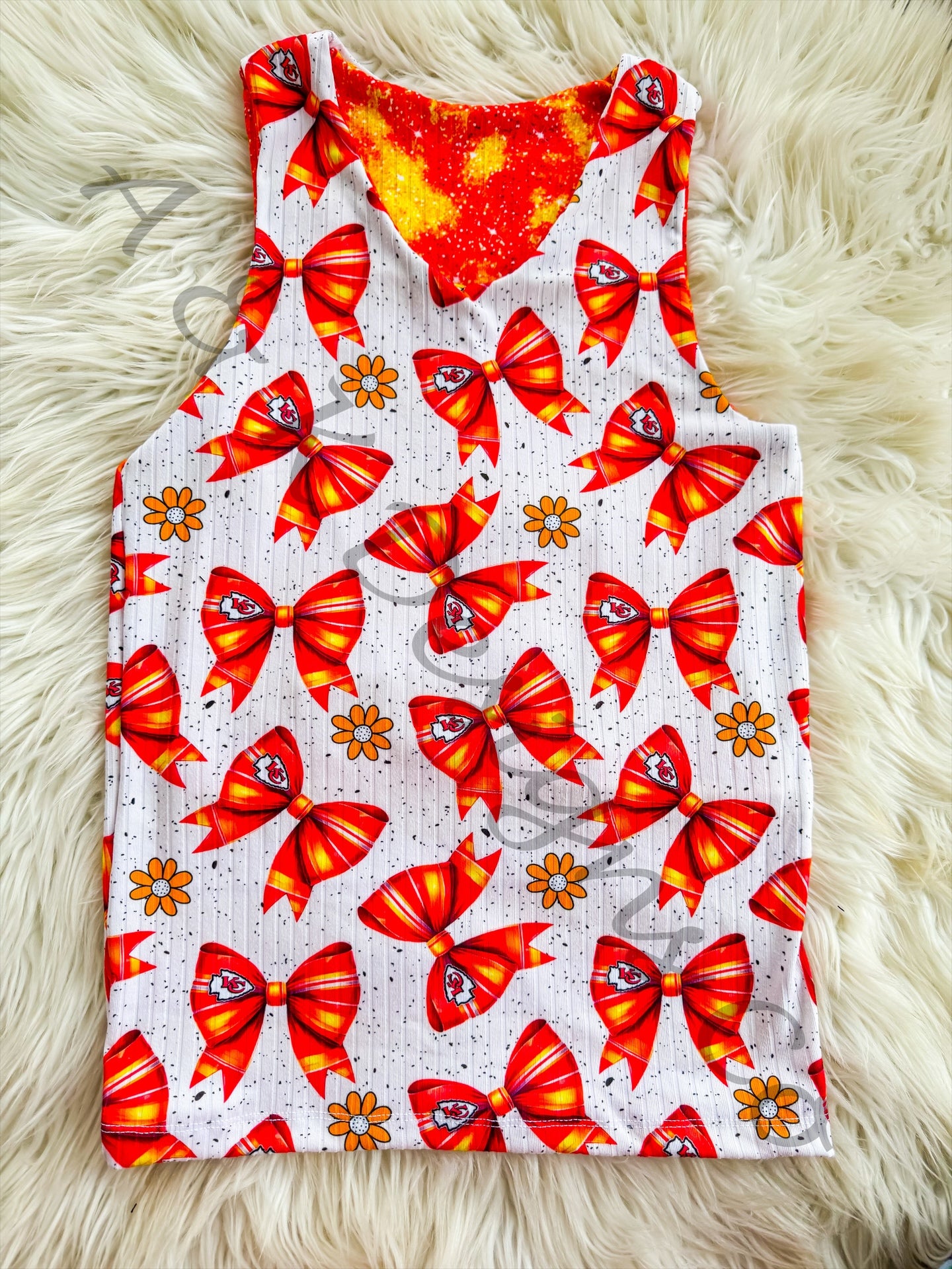 Beige and Red Bows