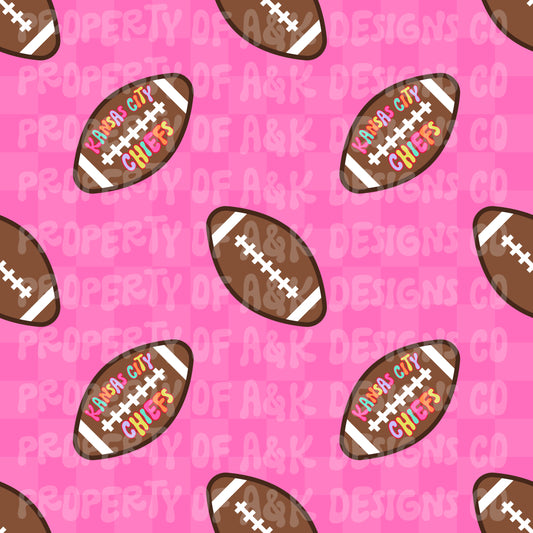 Exclusive Pink Football Checkers