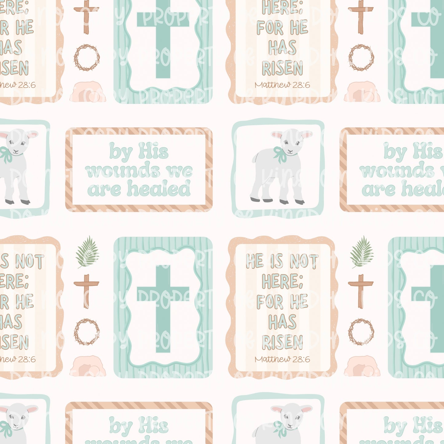 Blue/White Easter Frames