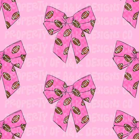 Exclusive Pink Football Coquette Bows 1