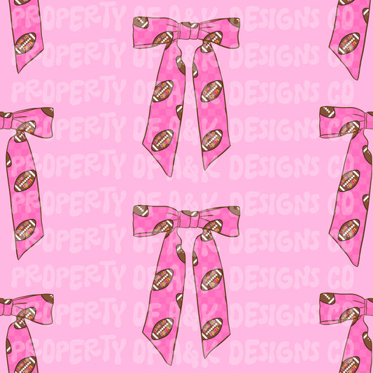 Exclusive Pink Football Coquette Bows 2