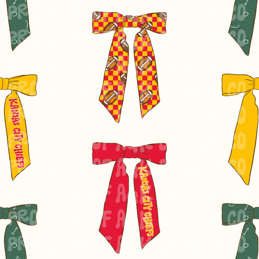 Exclusive Football Coquette Bows Cream