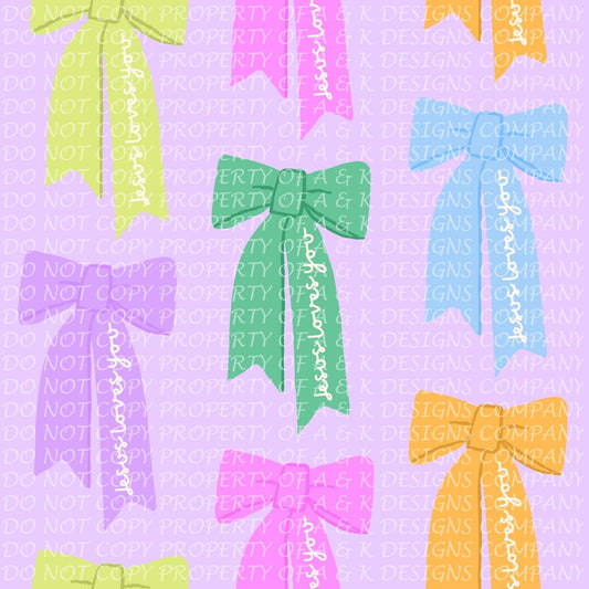 SEMI EXCLUSIVE Purple Bible Bows