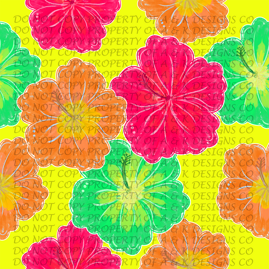 Neon Yellow Flowers