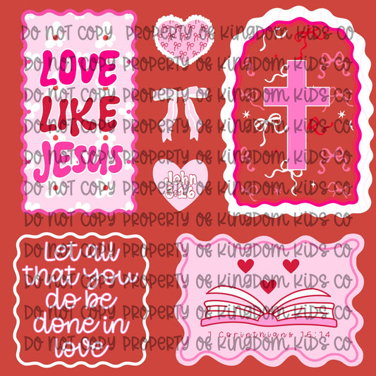 Red Love Like Jesus Frames