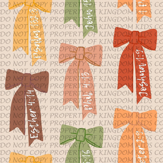 Fall Bible Bows