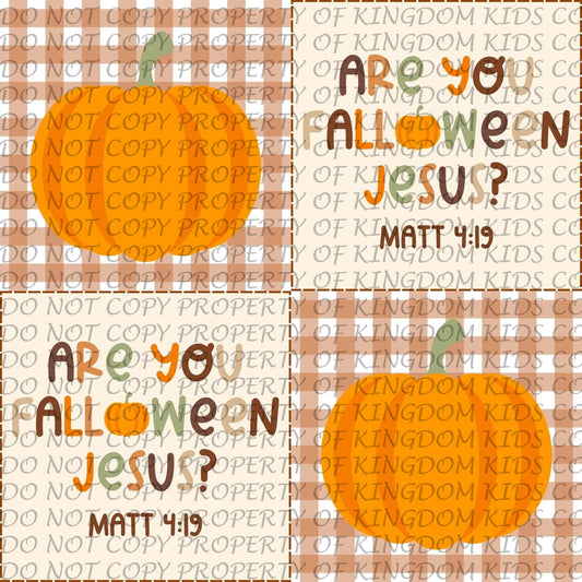 Fall-O-Ween Jesus Patches