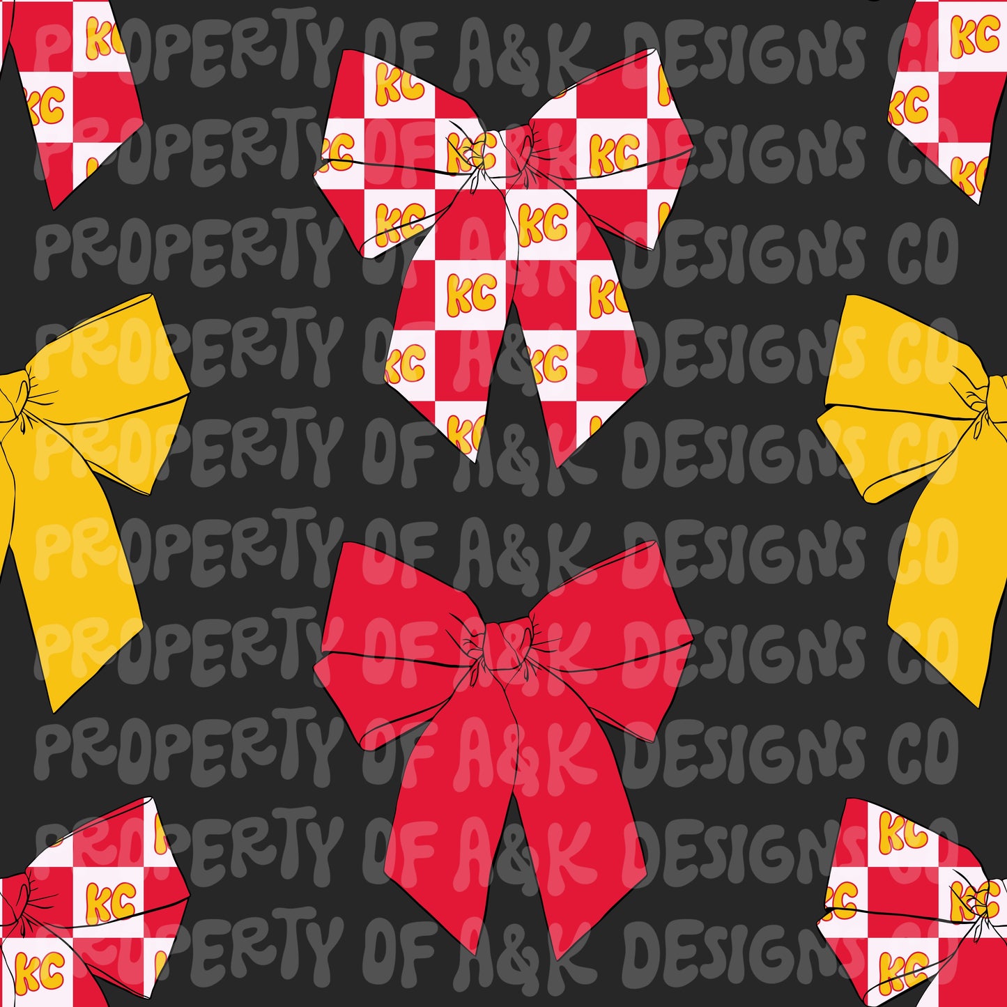 Exclusive Red Bubble KC Bows
