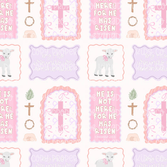 Pink/White Easter Frames