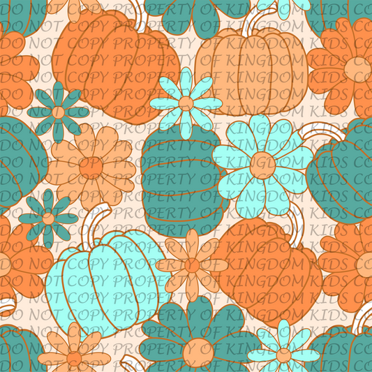 Orange & Teal Pumpkins