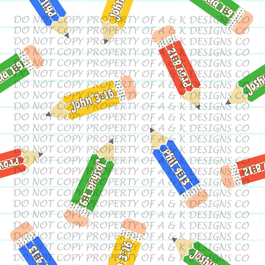 Back To School Bible Pencils