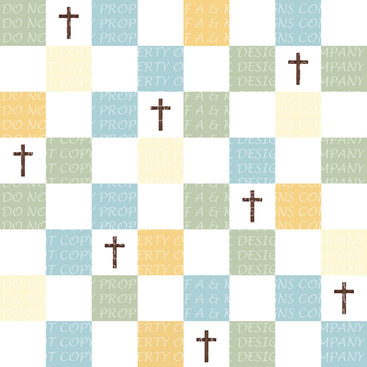 Blue Checker Crosses