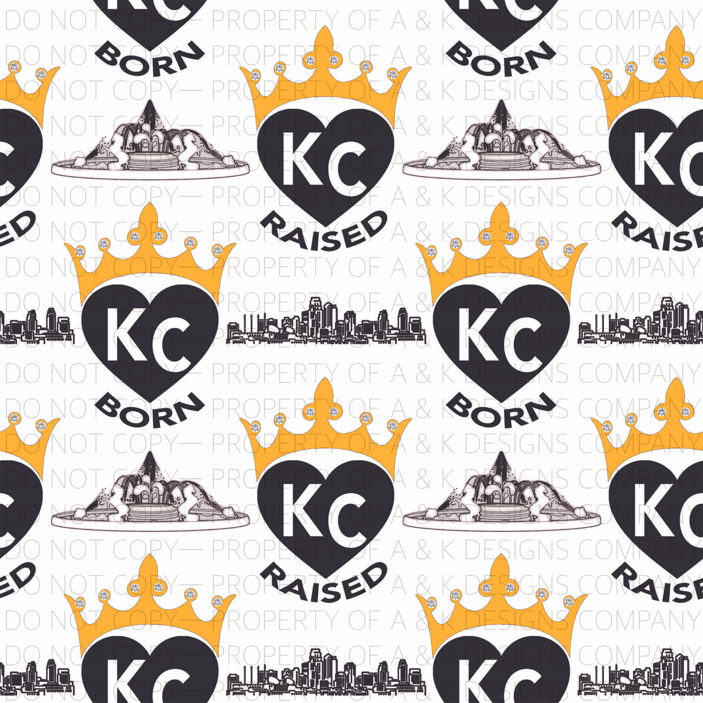 A & K Exclusive KC Raised White